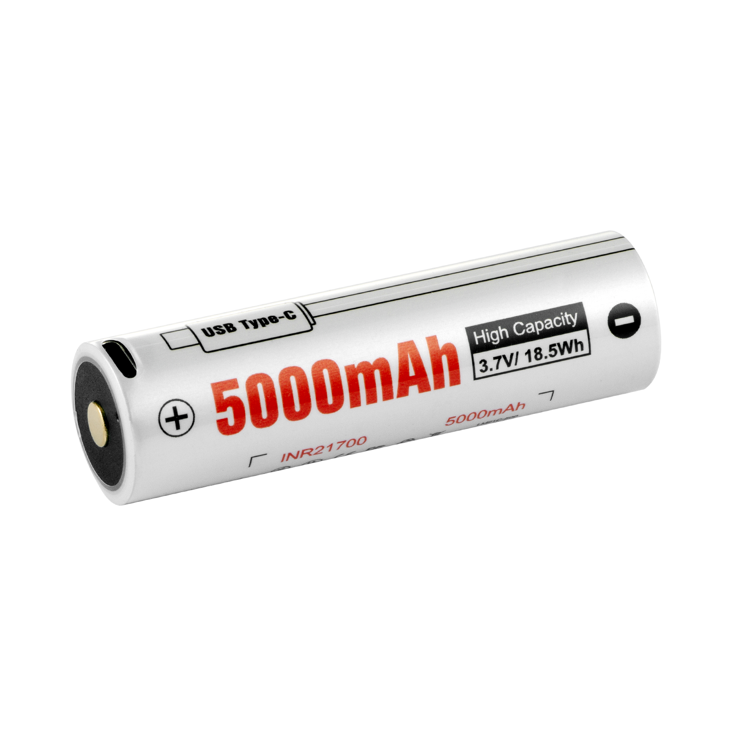 Lumintop 21700 3.7/5000mAh USB-C Rechargeable Li-ion battery Thor3